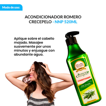 Shampoo Romero Crecepelo 520 Ml